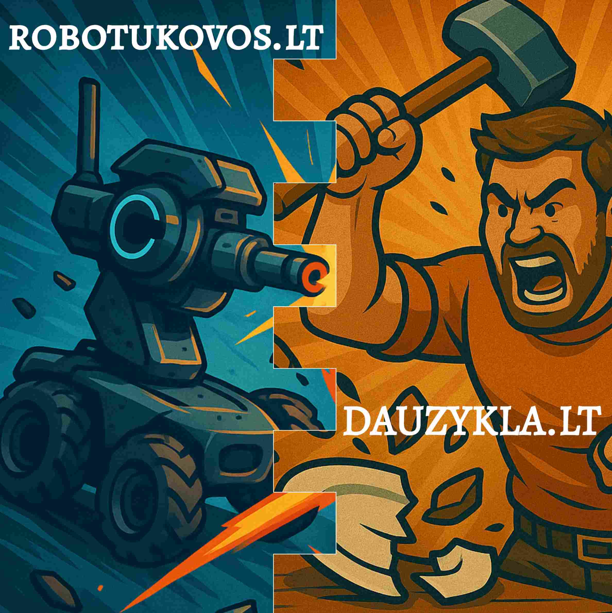 Pykčio kambarys + FPV robotų kovos 2 asmenims
